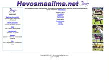 Tablet Screenshot of hevosmaailma.net